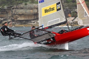 Gotta Love It 7 - Race 7, JJ Giltinan Trophy, 2013, Sydney Harbour photo copyright Frank Quealey /Australian 18 Footers League http://www.18footers.com.au taken at  and featuring the  class