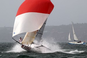 ASKO - Race 7, JJ Giltinan Trophy, 2013, Sydney Harbour photo copyright Frank Quealey /Australian 18 Footers League http://www.18footers.com.au taken at  and featuring the  class