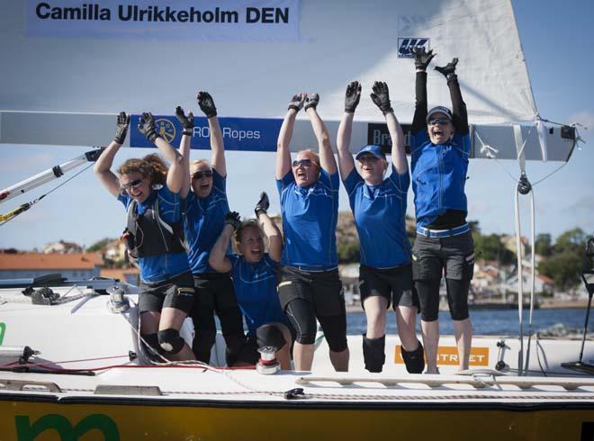 Camilla Ulrikkeholm (DEN) and crew &copy; Dan Ljungsvik 