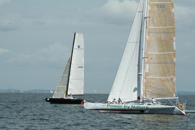 Spirit and Morticia showed flashes of brilliance - Allyacht Spars Brisbane to Gladstone Multihull Yacht Race © Peter Hackett