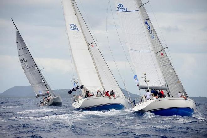 BVI Spring Regatta 2013 -  Avanti,  Boonatsa and Nai’a, Swan 53, Robert Beltrano (USA) - Jib and Main 1 © Todd VanSickle / BVI Spring Regatta http://www.bvispringregatta.org