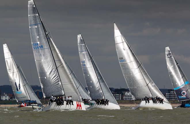 Fleet action - 2013 RORC Easter Challenge ©  Paul Wyeth / RORC