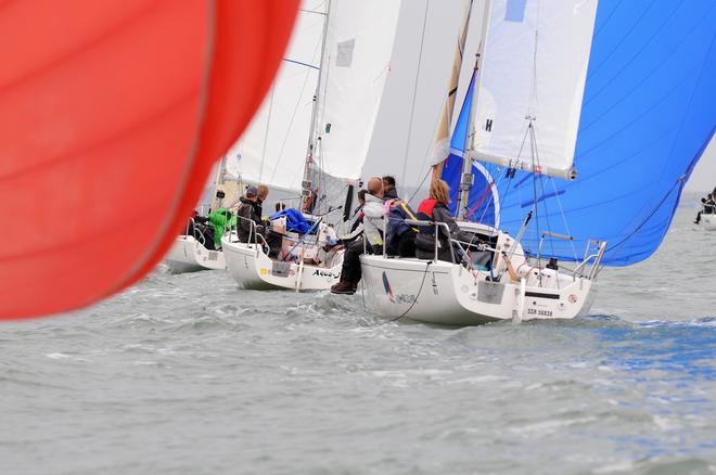 J70 and J80 National Championships, Royal Yacht Squadron Cowes Isle of Wight. June 14 -16 2013<br />
Race three and four - Sunday, June 16<br />
<br />
 © Rick Tomlinson Photography