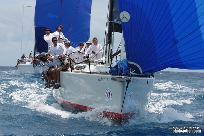 Winner: CSA 1, Kuankun, Soto 48, Eduardo Wong Lu Vega (Peru)  - Antigua sailing week 2013 © Tim Wright