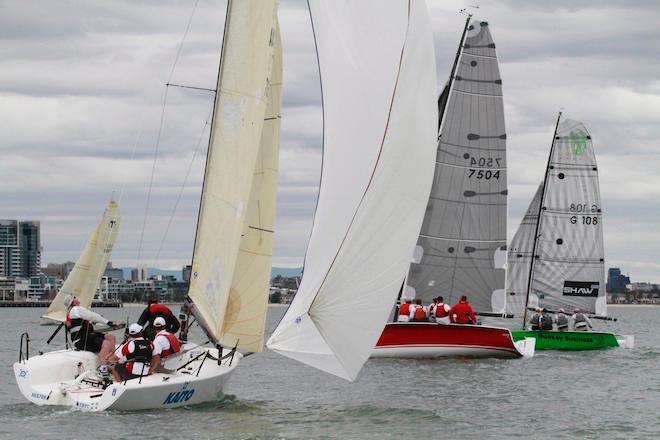 The 2012 National Champion Kaito is currently sitting second overall - Australian Sports Boat Association National Championships 2013 © Teri Dodds http://www.teridodds.com