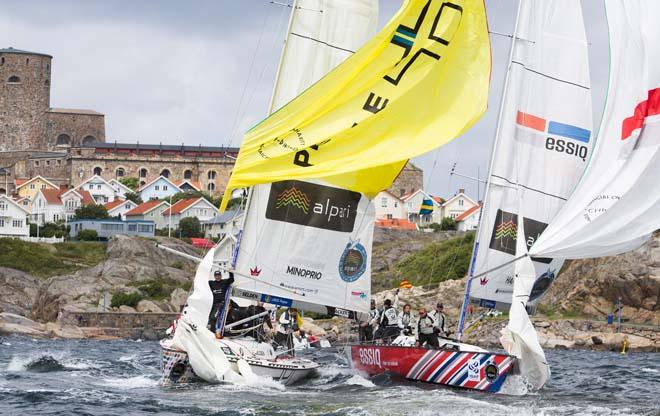 Bjorn Hansen vs Adam Minoprio during the Qualifying Round 2 of Stena Match Cup Sweden 2013 © Brian Carlin/AWMRT http://www.wmrt.com/