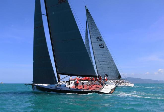 Freefire and Jelik off the line on day one of the 2013 Samui Regatta © Samuipics.com