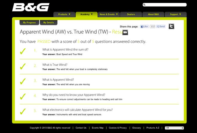 B&G academy quiz © B&G http://www.bandg.com/