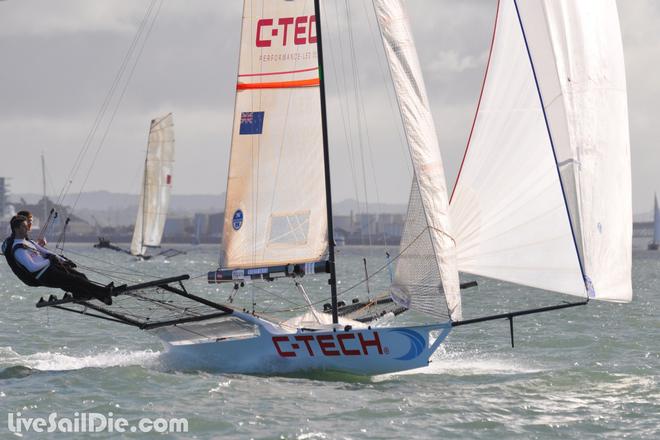 ANZAC 18ft Skiffs - Day 4, April 28, 2013 © Brad Davies-LiveSailDie.com http://www.livesaildie.com