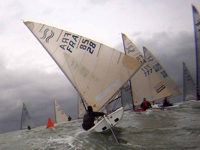 Finn World Masters images with reverse mounted Go-Pro camera &copy; Robert Deaves/Finn Class http://www.finnclass.org