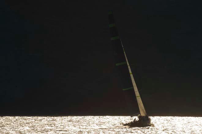 STIG, Sail n: ITA65000, Owner: ALESSANDRO ROMBELLI, Group 0 (IRC >18.29 mt)<br />
approaching the Giraglia Rock ©  Rolex / Carlo Borlenghi http://www.carloborlenghi.net