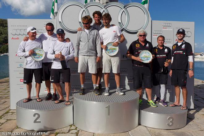 2013 Melges 20 Audi Sailing Serise podium, Porto Ercole © Stefano Gattini