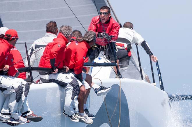 Provezza crew members in action during day two of the 40th Trofeo Conde de Godo at Real Club Nautico de Barcelona on May 24th 2013 in Barcelona, Spain &copy; Xaume Olleros / 52 Super Series