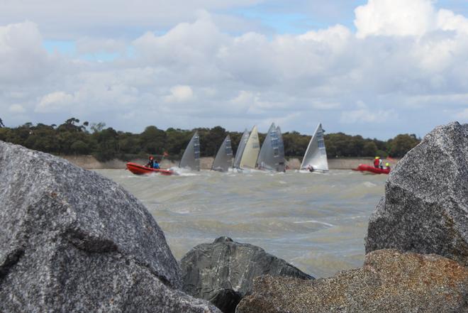 First upwind during the medal race © Robert Deaves/Finn Class http://www.finnclass.org