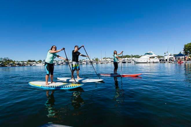 More SUP fun - 2013 Sanctuary Cove International Boat Show Day 1 © Mark Burgin