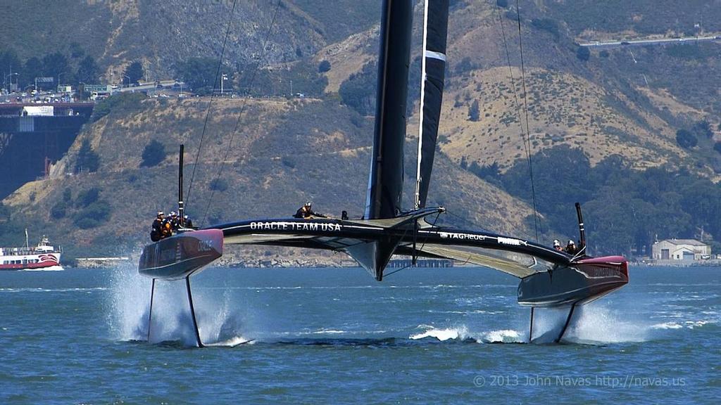 Oracle Team USA  - America’s Cup Practice session - June 21, 2013 © John Navas 