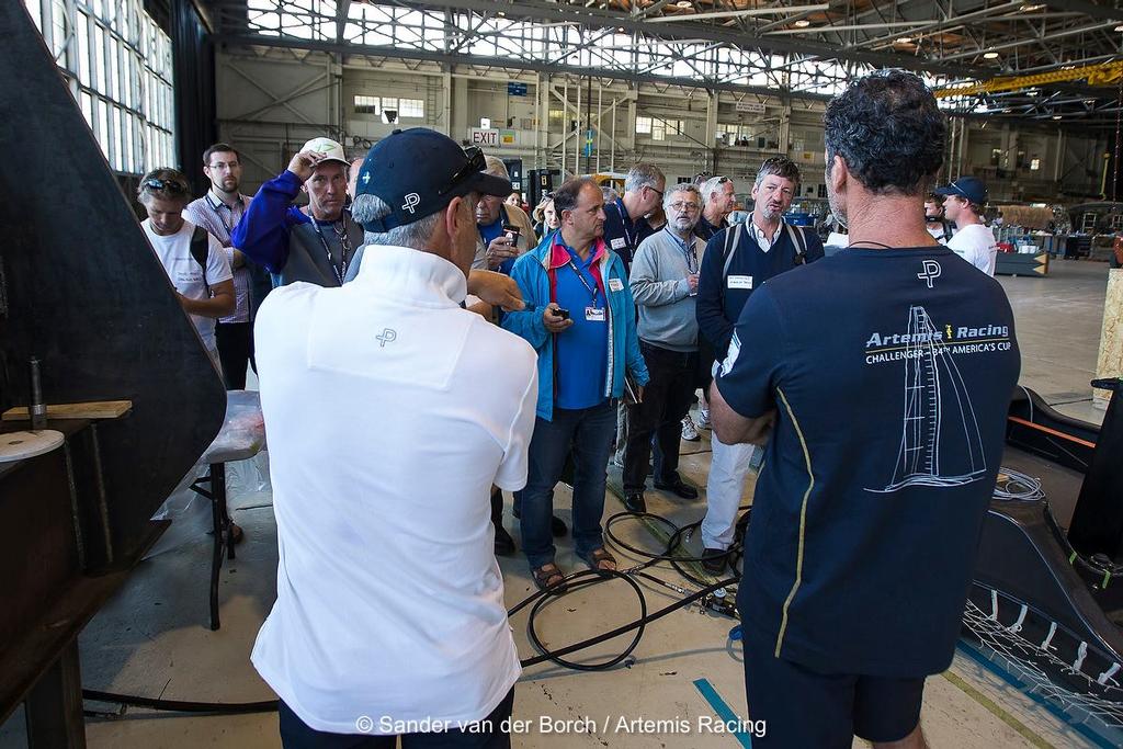 1008946 10151497392321087 610931863 o - Artemis Racing - Media Tour of Alameda base, July 7, 2013 photo copyright Sander van der Borch / Artemis Racing http://www.sandervanderborch.com taken at  and featuring the  class