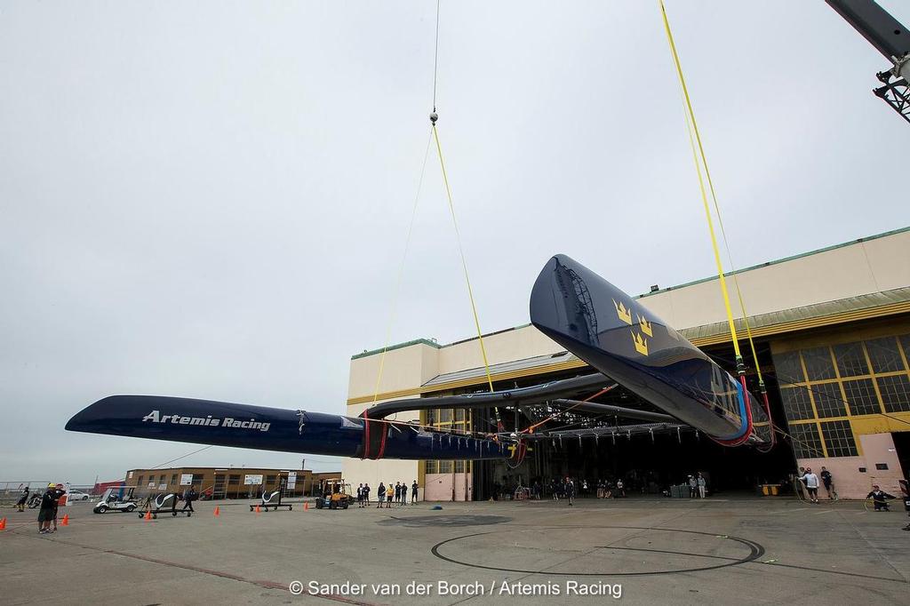 1015808 10151500783991087 1657907290 o - Artemis Racing - Out of the Shed - July 9, 2013 photo copyright Sander van der Borch / Artemis Racing http://www.sandervanderborch.com taken at  and featuring the  class