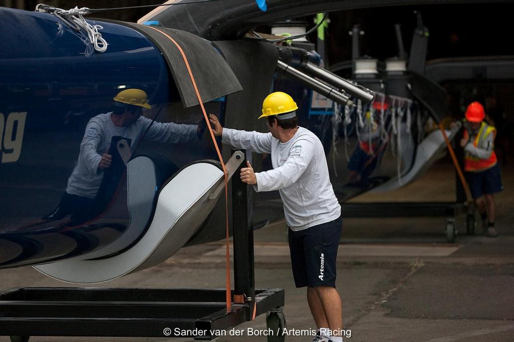 1040739 10151500783716087 80576978 o - Artemis Racing - Out of the Shed - July 9, 2013 photo copyright Sander van der Borch / Artemis Racing http://www.sandervanderborch.com taken at  and featuring the  class