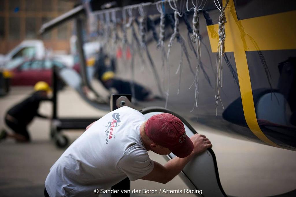 1052411 10151500783791087 830580525 o - Artemis Racing - Out of the Shed - July 9, 2013 photo copyright Sander van der Borch / Artemis Racing http://www.sandervanderborch.com taken at  and featuring the  class