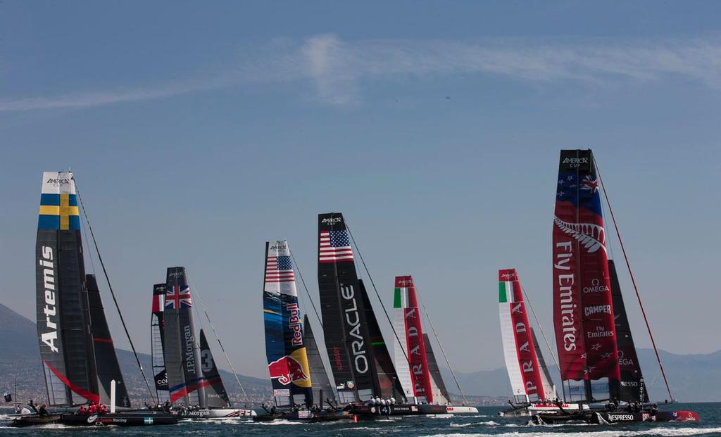 America's Cup World Series Naples / ACWS Naples. Italy. The J.P.Morgan BAR AC45 skippered by Ben Ainslie © Lloyd Images/J.P.Morgan BAR