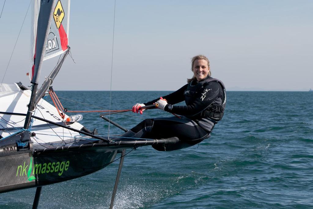 Sam England sailed very consistently to finish third overall - Victorian Moth State titles 2013 © Leigh Dunstan