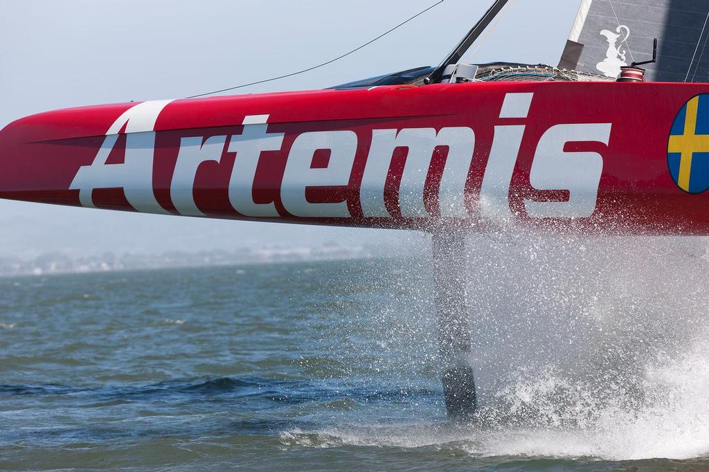 Onboard the AC72. Artemis Racing April 11th 2013, Alameda, USA © Sander van der Borch / Artemis Racing http://www.sandervanderborch.com