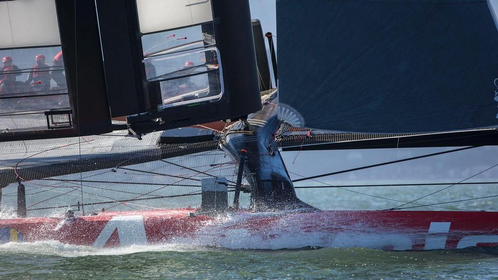 AC72 testing in San Francisco bay. Artemis Racing April 2013, Alameda, USA photo copyright Sander van der Borch / Artemis Racing http://www.sandervanderborch.com taken at  and featuring the  class