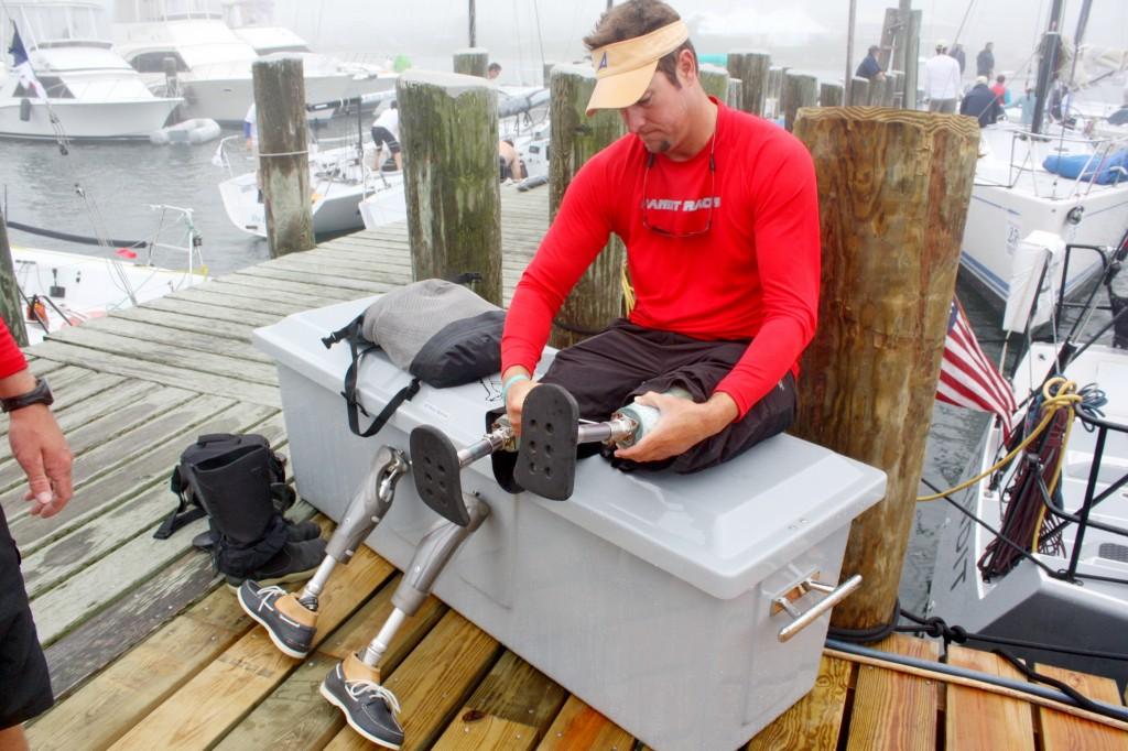 Andrew Fisher (left), skipper, and Brad Kendell, crew, of Bandit ©  www.photoboat.com