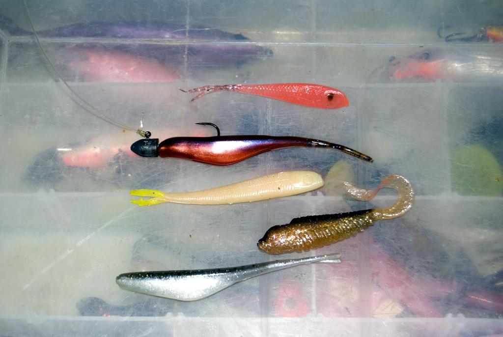 A selection of very effective flathead plastics.  © Lee Brake
