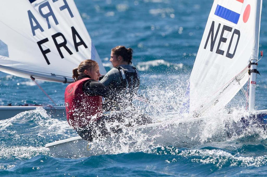 ISAF Sailing World Cup Hyeres 2013 - Laser Radial, Marit Bouwmeester (NED) photo copyright Thom Touw http://www.thomtouw.com taken at  and featuring the  class