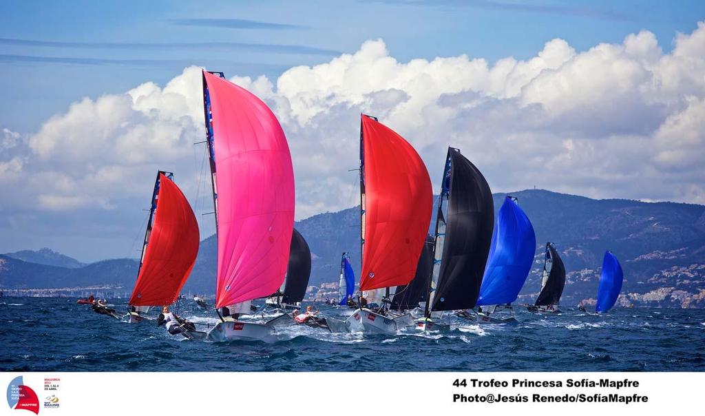 44 TROFEO S.A.R. PRINCESA SOFÃ?A MAPFRE day 4  @jrenedo. 49er FX photo copyright Jesus Renedo / Sofia Mapfre http://www.sailingstock.com taken at  and featuring the  class
