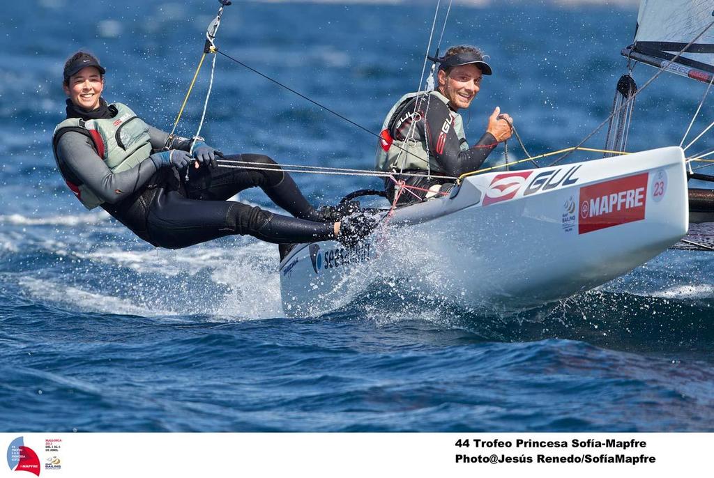 44 Trofeo Princesa Sofia Mapfre Medal Race, day 6 - Nacra 17  ITA  ITA-037  23  Vittorio Bissaro  Silvia Sicouri photo copyright Jesus Renedo / Sofia Mapfre http://www.sailingstock.com taken at  and featuring the  class