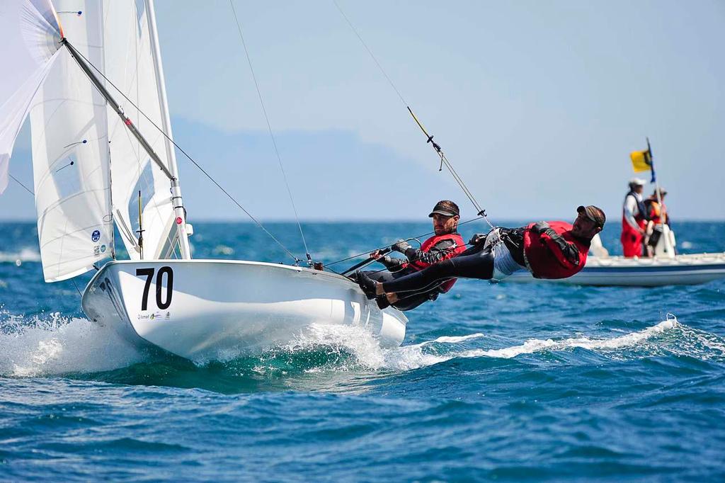 2013 470 European Championship Day 03  - Panagotis Mantis/Pavlos Kagialis (GRE) © P.Jaffredou/G.Cazade