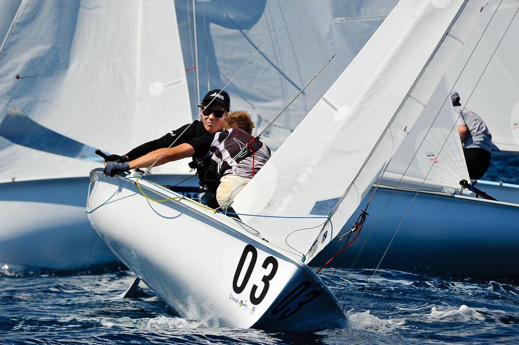 Paul Snow-Hansen and Daniel Willcox (NZL)_ 2013 470 European Championships Day 05 Race 01 photo copyright P.Jaffredou/G.Cazade taken at  and featuring the  class