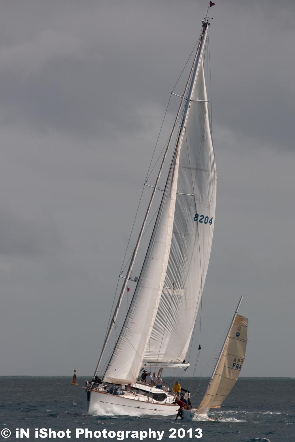 Speed Feet & Goliath going at it in the TPR X - Tahiti Pearl Regatta 10th Edition - Photography from iN iShot photo copyright Morgan Rogers taken at  and featuring the  class