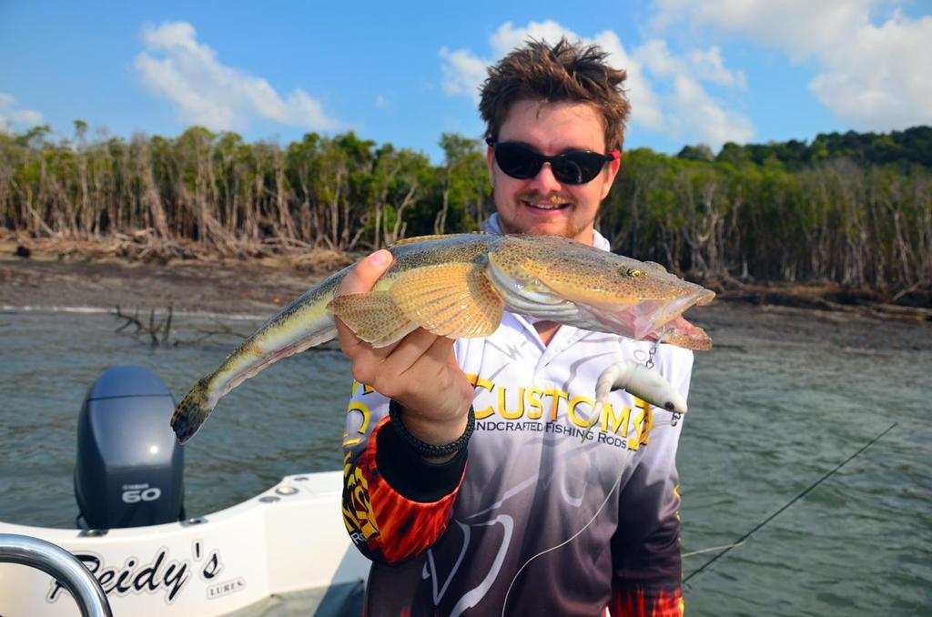 Flathead are the ultimate winter flats fish.  Working the front of creek mouths at the right stage of the tide is the ideal way to catch a feed. © Lee Brake