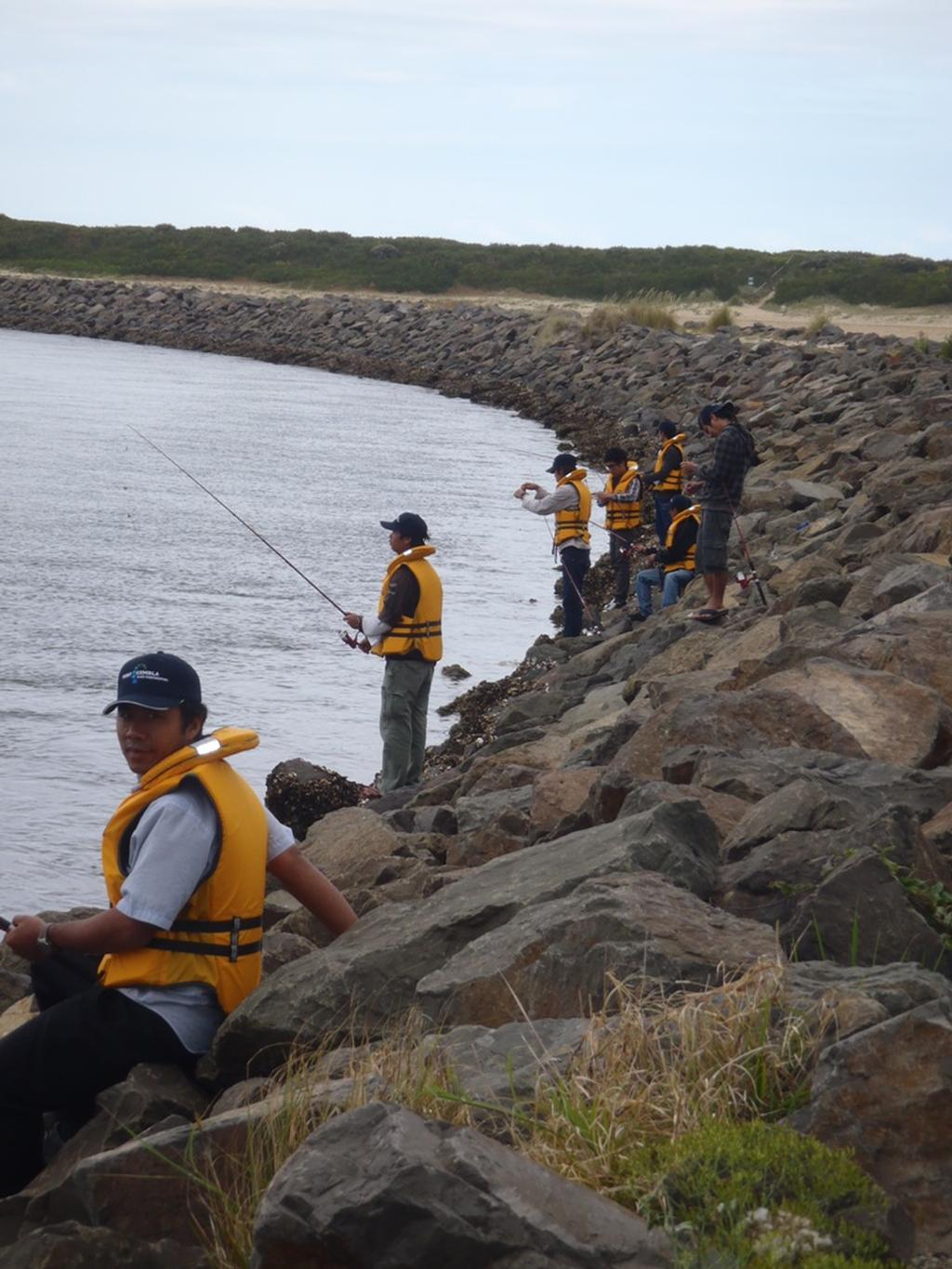 Breakwalls are also a great place to target luderick photo copyright Gary Brown taken at  and featuring the  class