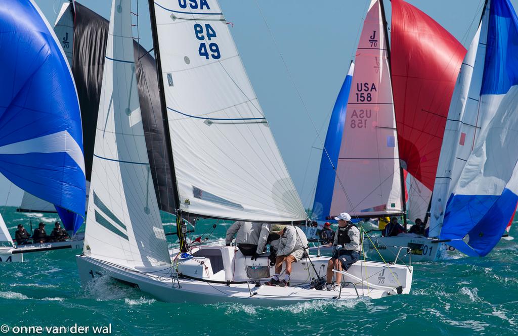 J/70s sailing upwind - Charleston Race Week © Onne Vanderwal