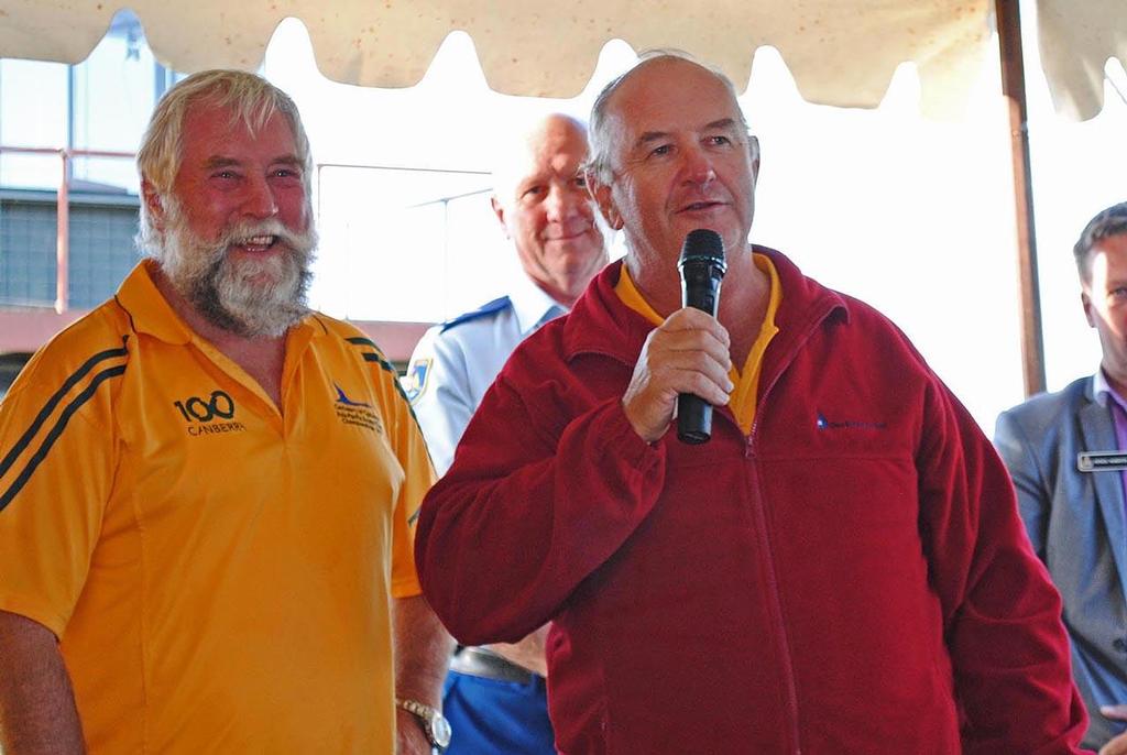 Championships Organiser Terry Peek and Principal Race Officer Phil Yeomans - 2013 Australian & Asia-Pacific Access Class Championships © David Staley - copyright