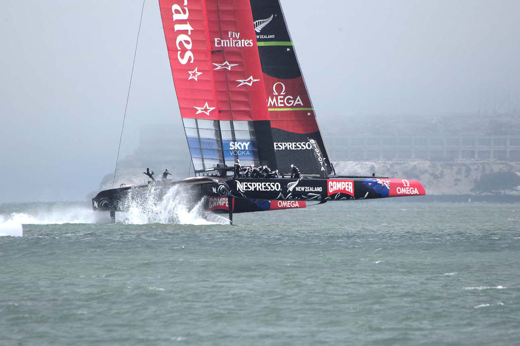 Emirates Team NZ - Louis Vuitton Cup, Day 2, San Francisco photo copyright Chuck Lantz http://www.ChuckLantz.com taken at  and featuring the  class