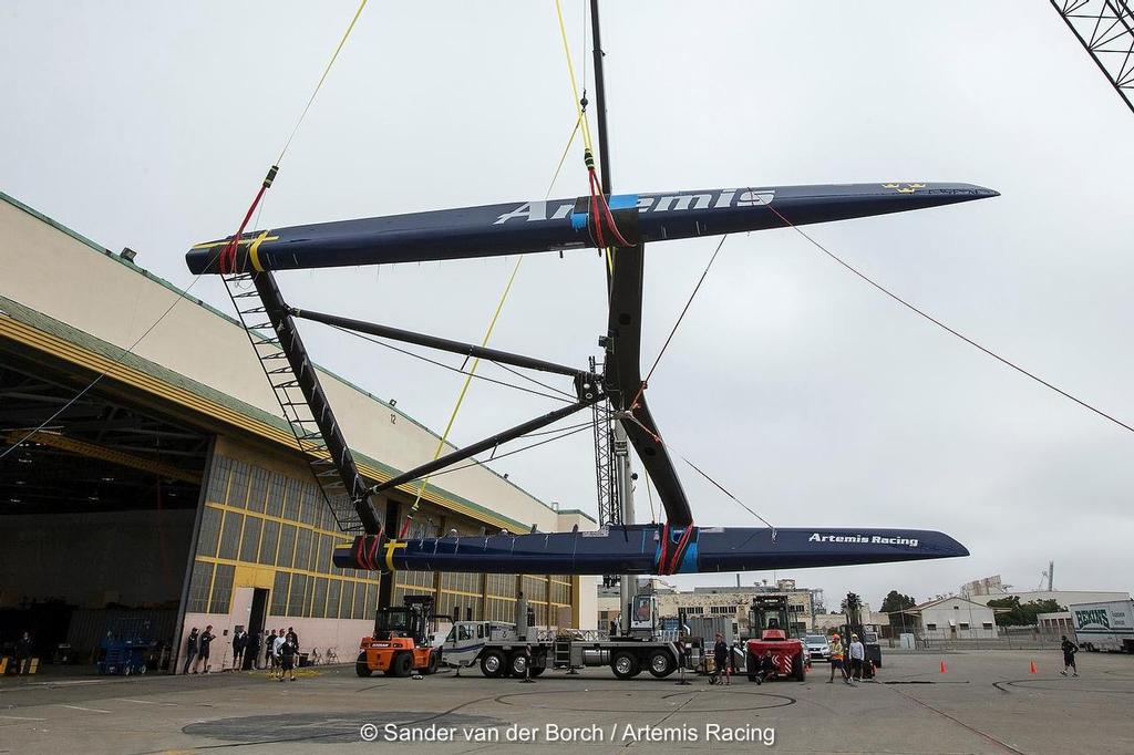 859701 10151500784086087 1879040289 o - Artemis Racing - Out of the Shed - July 9, 2013 photo copyright Sander van der Borch / Artemis Racing http://www.sandervanderborch.com taken at  and featuring the  class