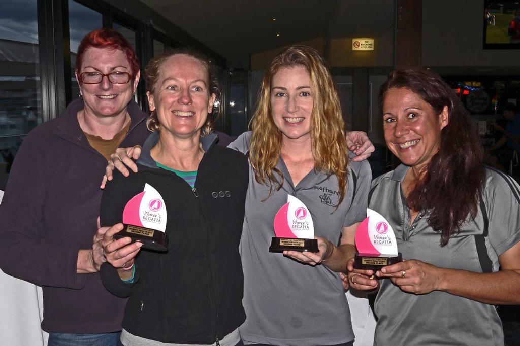 Second overall went to Susie Rasmussen (bow), Jen Tooth (helm) and Angie Hadwen (trim) - Mooloolaba Women's Series 2013 photo copyright Mike Kenyon http://kenyonsportsphotos.com.au/ taken at  and featuring the  class