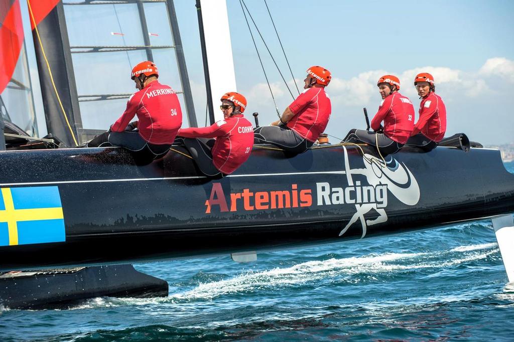 Artemis Racing - Practice session - ACWS Naples April 12, 2013 photo copyright Artemis Racing/ Diego De Miranda http://www.artemisracing.com taken at  and featuring the  class