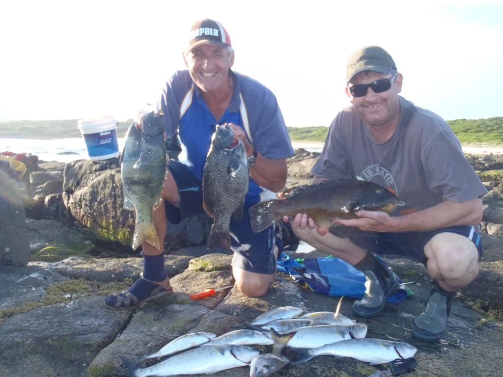 8. Alan and Aaron were very pleased with themselves after their early morning catch photo copyright Gary Brown taken at  and featuring the  class