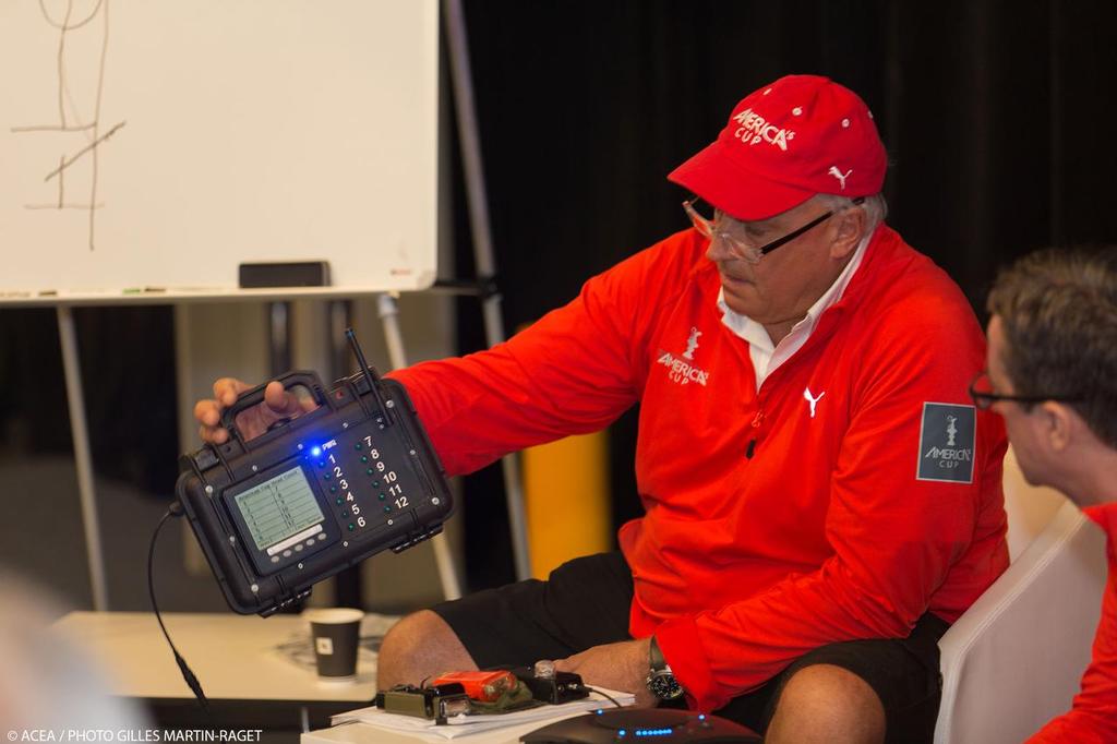 03/07/2013 - San Francisco (USA,CA) - 34th America's Cup - Iain Murray press conference about safety photo copyright ACEA - Photo Gilles Martin-Raget http://photo.americascup.com/ taken at  and featuring the  class