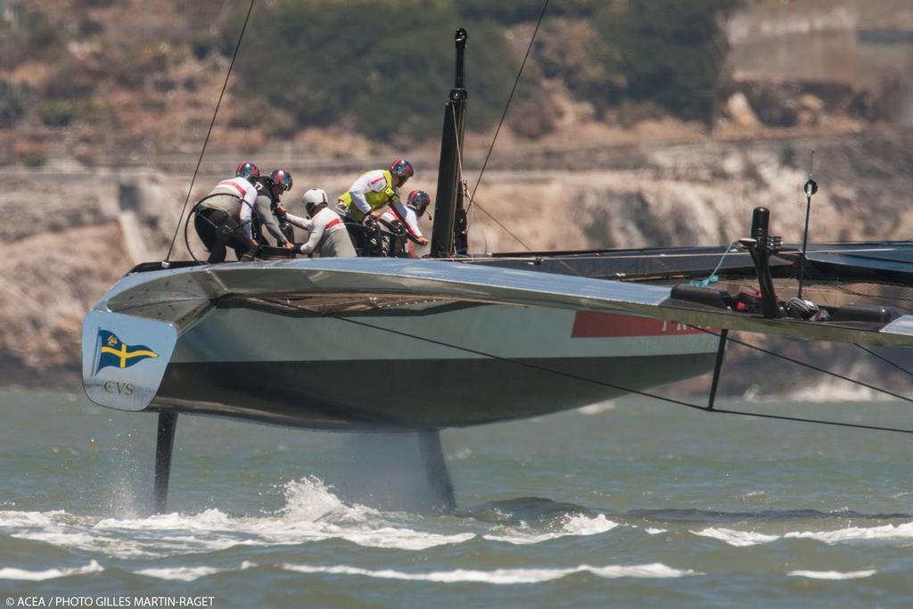 Luna Rossa training on San Francisco Bay photo copyright ACEA/ Bob Grieser http://photo.americascup.com/ taken at  and featuring the  class