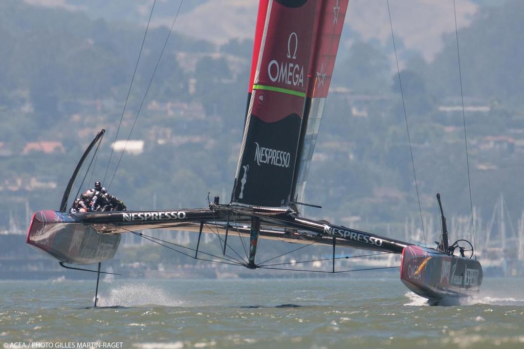 21/06/2013 - San Francisco (USA,CA) - 34th America's Cup - Luna Rossa and ETNZ training photo copyright ACEA - Photo Gilles Martin-Raget http://photo.americascup.com/ taken at  and featuring the  class