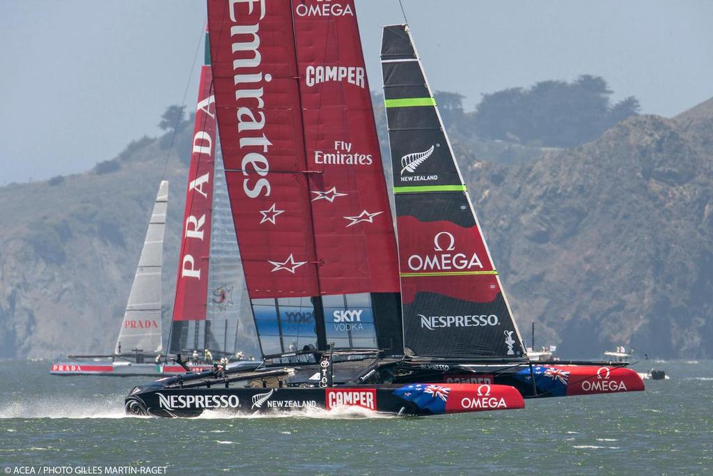 34th America’s Cup - Luna Rossa and Emirates Team NZ © ACEA - Photo Gilles Martin-Raget http://photo.americascup.com/