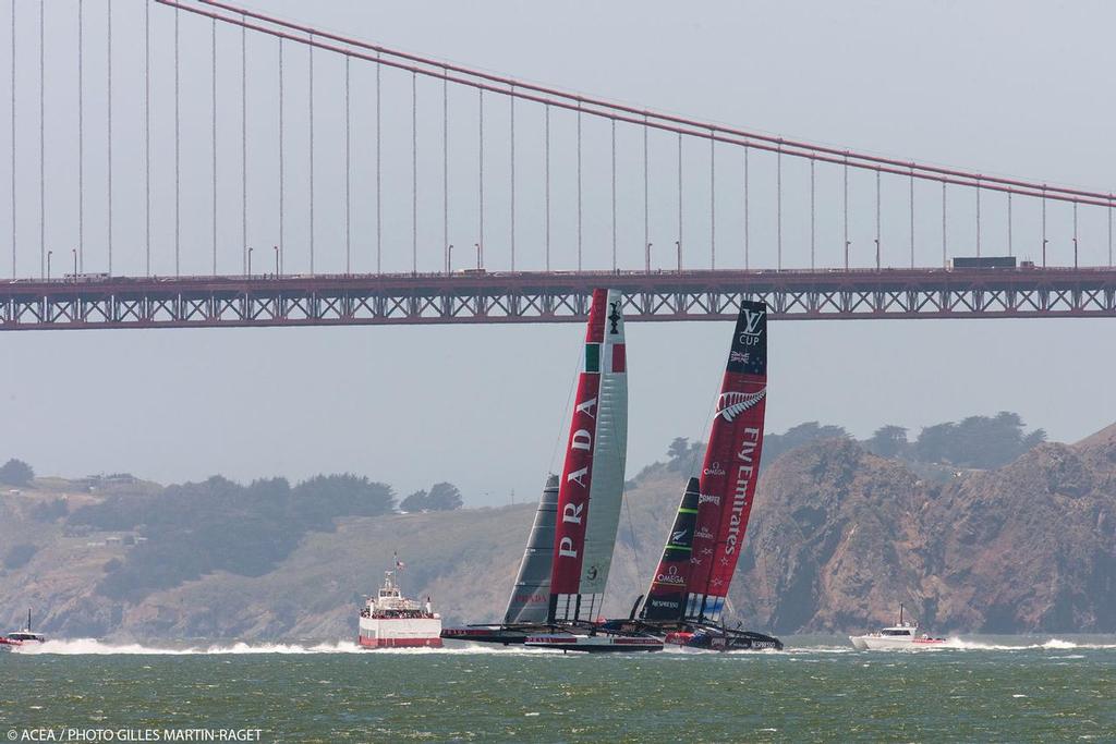 34th America’s Cup - Luna Rossa and Emirates Team NZ © ACEA - Photo Gilles Martin-Raget http://photo.americascup.com/